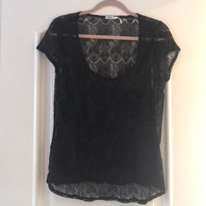 Lace Top Black